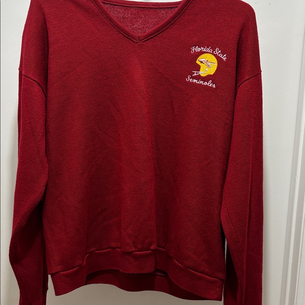 Vintage Florida State Seminoles Men's Red Sweater